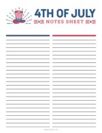 4th of July Party Planner Printable - Kim Schob