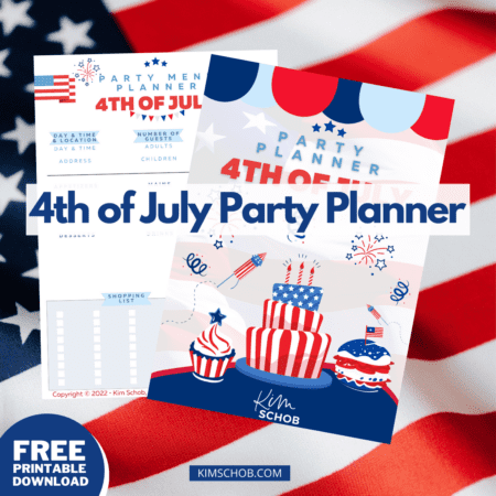 4th of July Party Planner Printable - Kim Schob