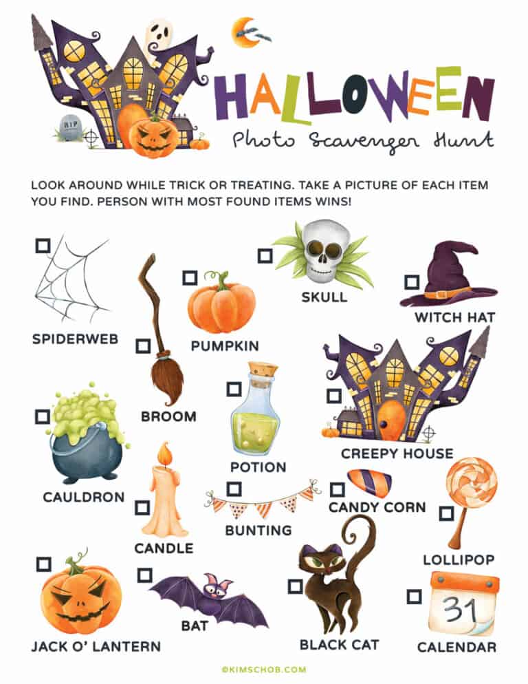 Printable Halloween Games (Fun Kids Activities) - Kim Schob