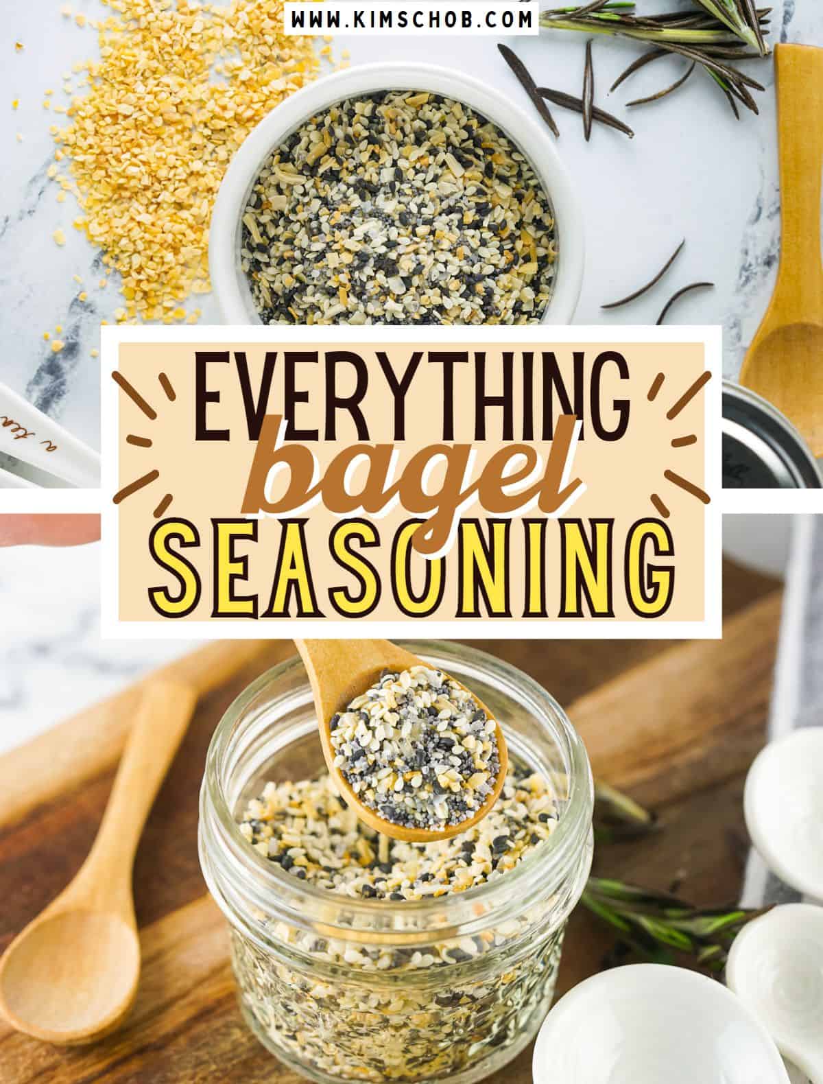 Bagel Seasoning mixture in an airtight container.