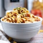 A bowl of goulash.