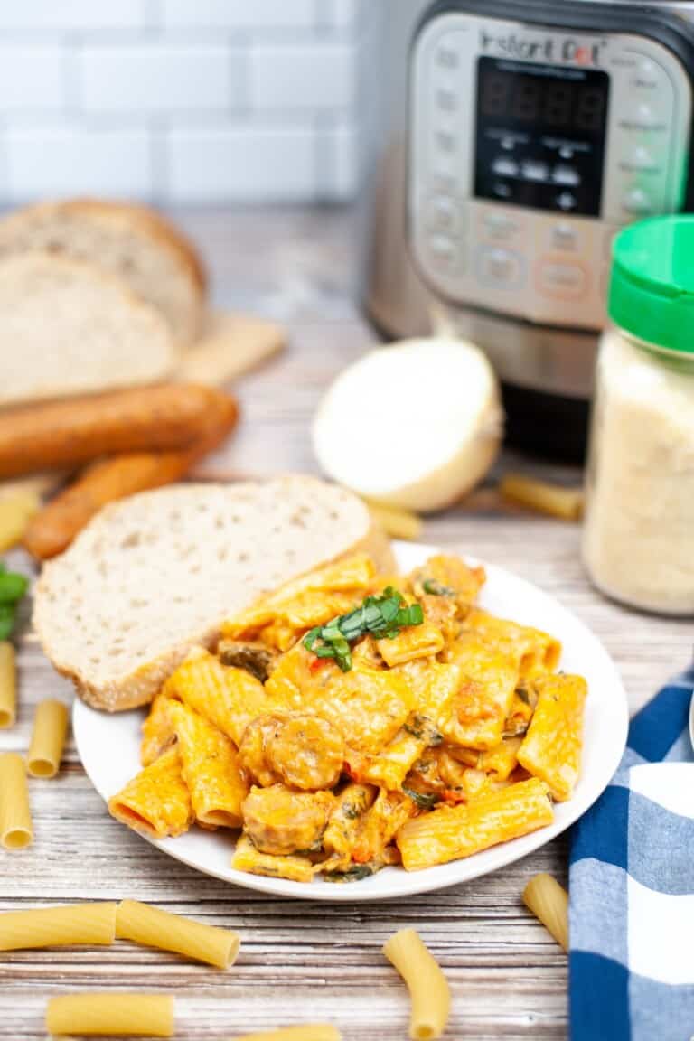 Instant Pot Creamy Sausage Rigatoni Pasta Kim Schob