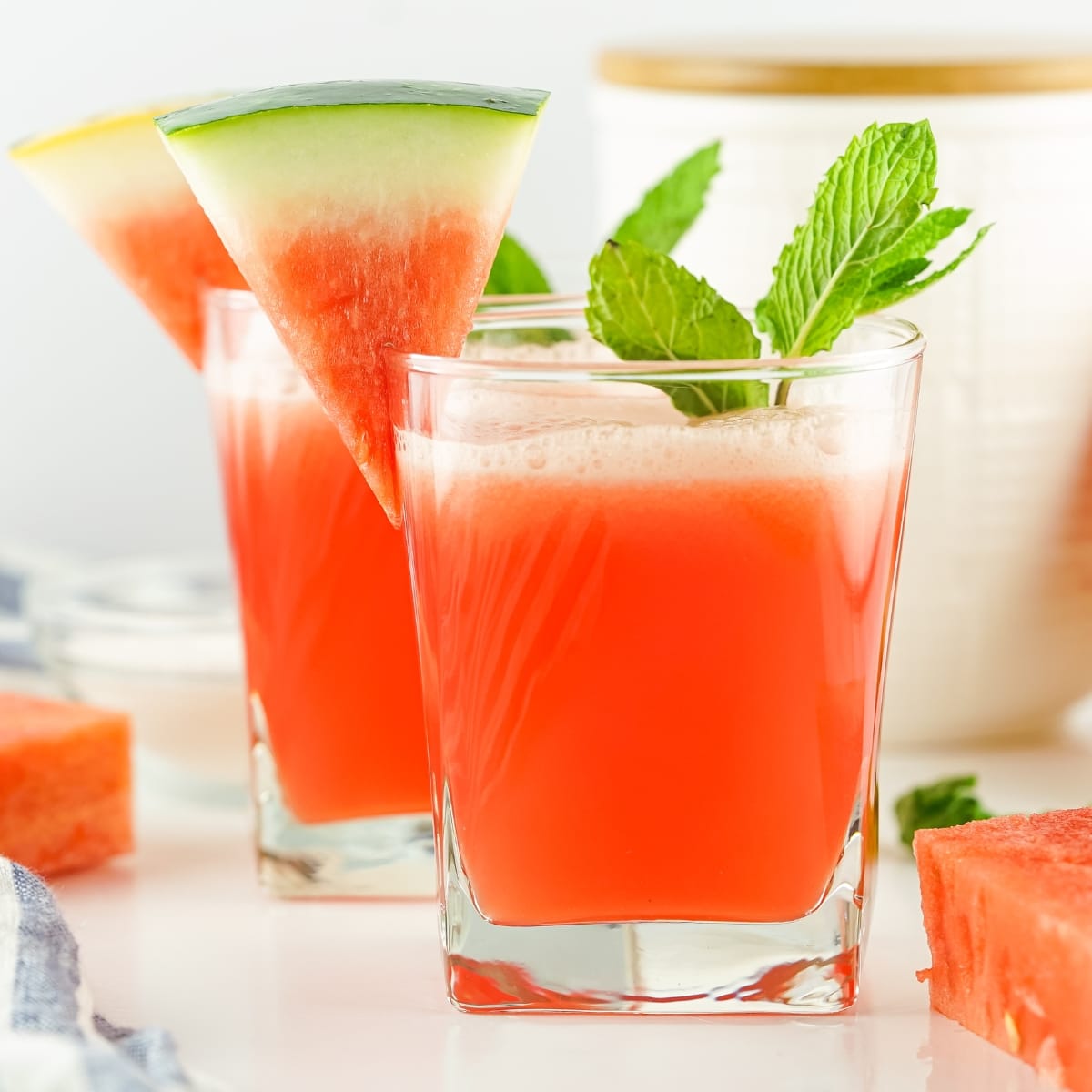 Close up of Watermelon drink.