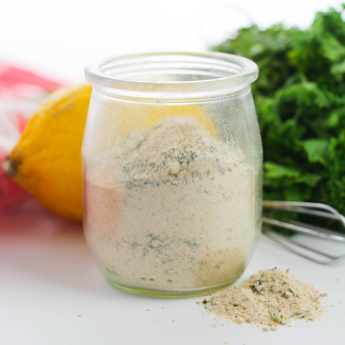 Glass jar of Cuban Spice Blend.