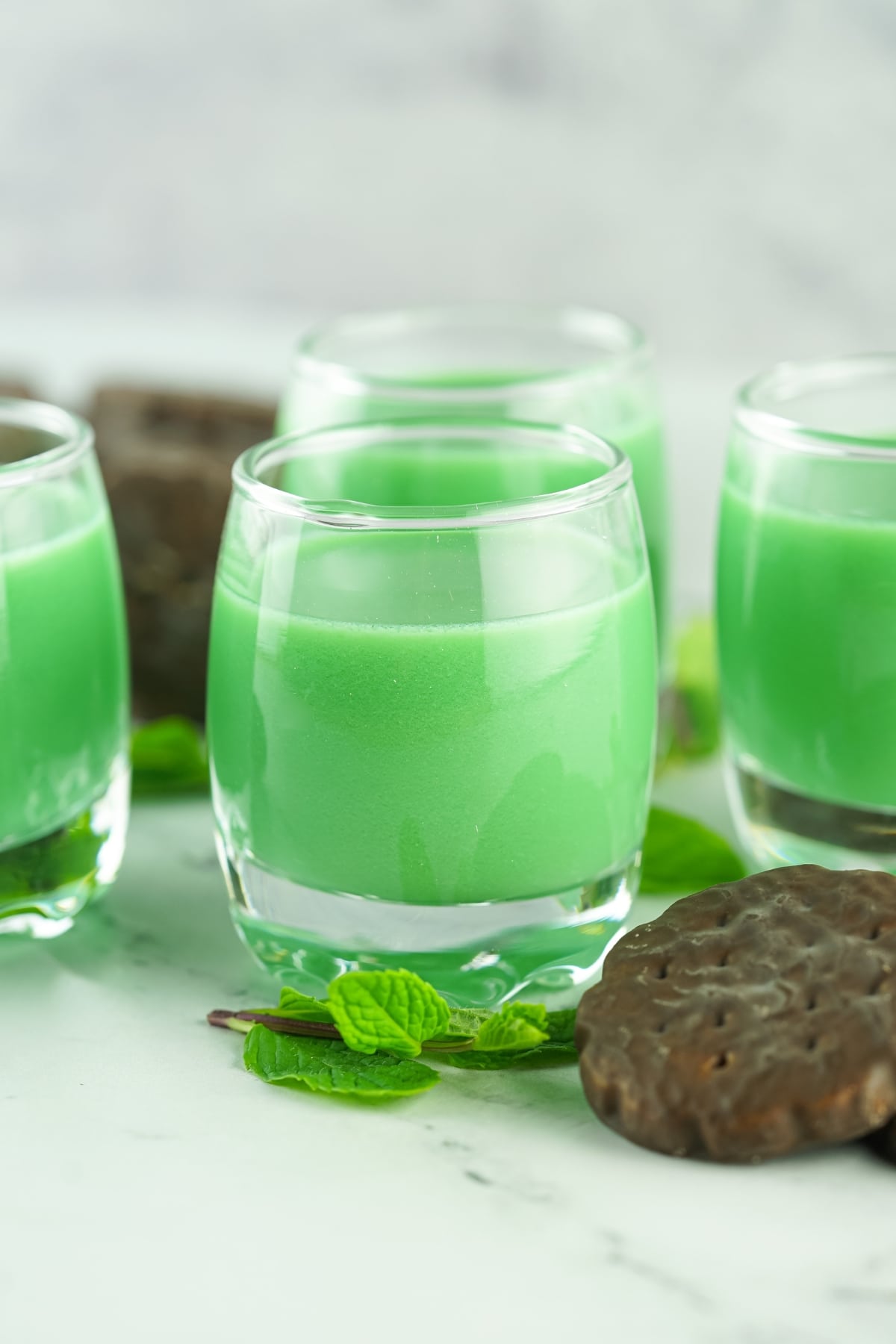 Dirty Girl Scout Shots in small glasses.