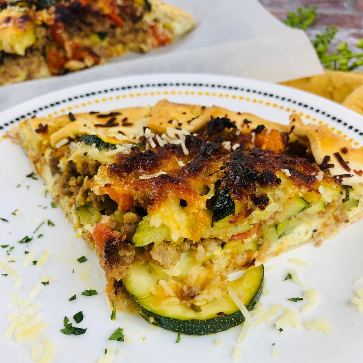 Italian Sausage & Zucchini Galette