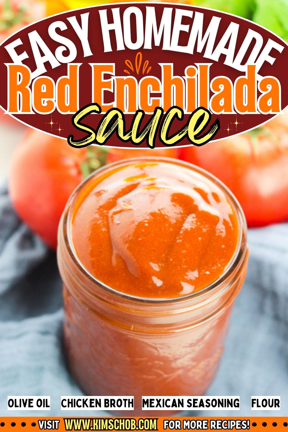 Red Enchilada Sauce in a jar.