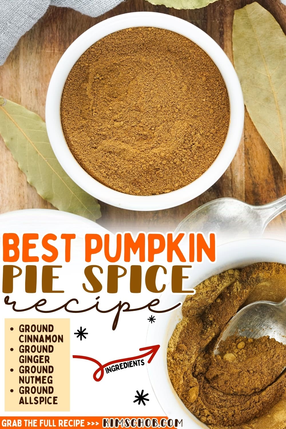 Pumpkin pie spice mix in a bowl.