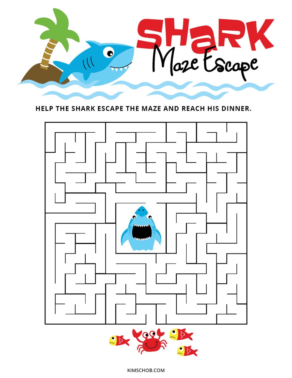 Free Shark Week Printables For Kids (Download Pages) Kim Schob