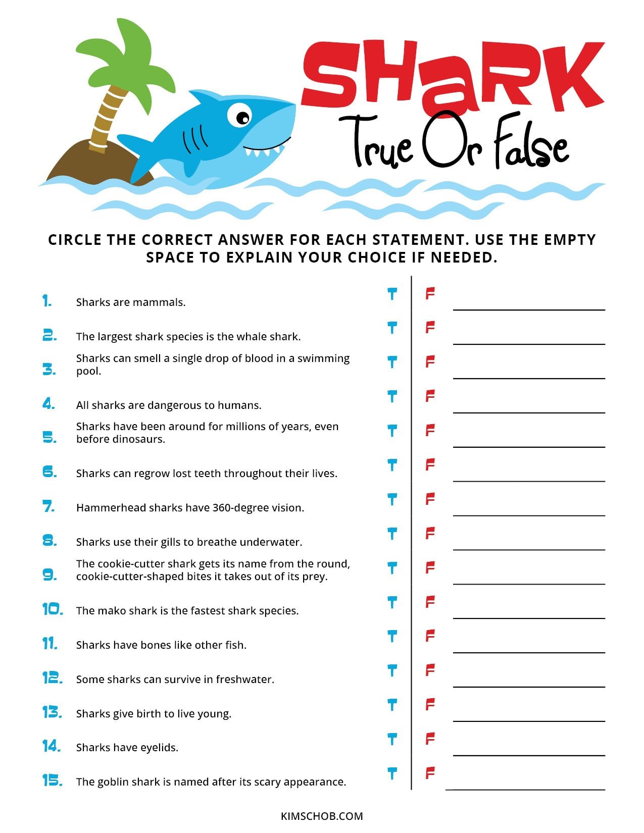 Shark-True-or-False