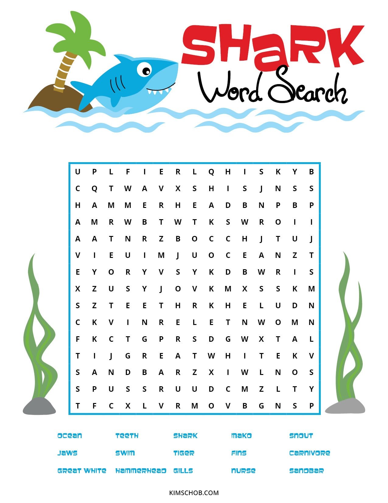 Shark-Word-Search