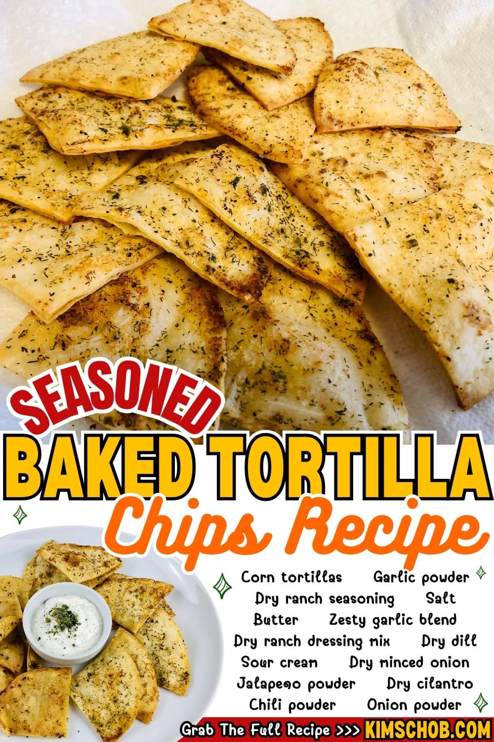 Corn tortillas with seasonings.