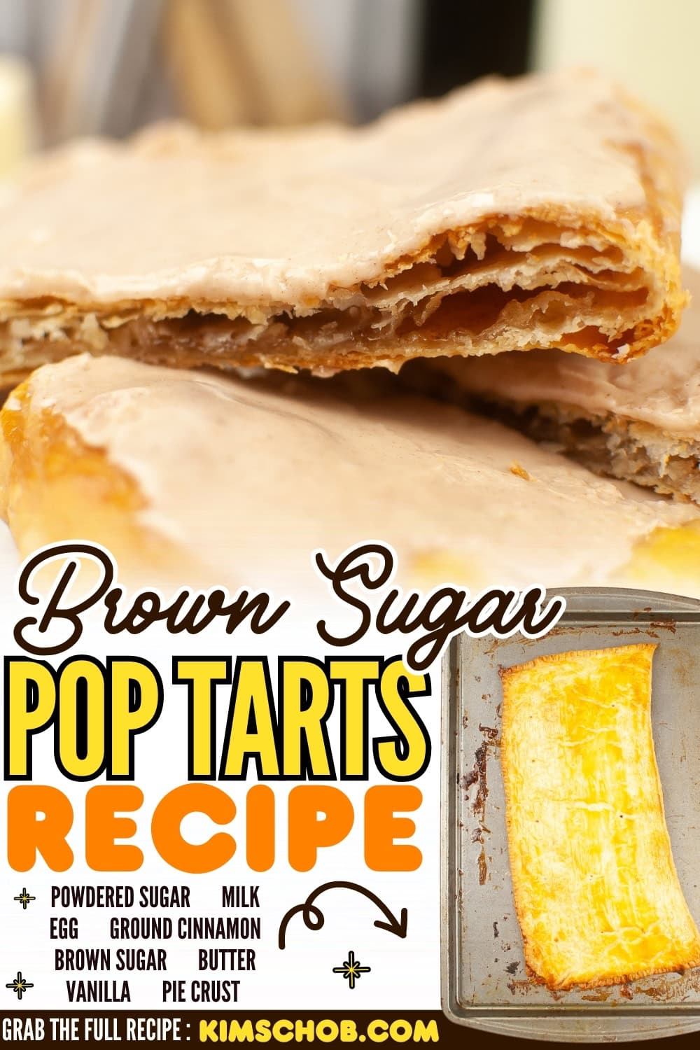 Pop tarts with brown sugar and cinnamon filling.