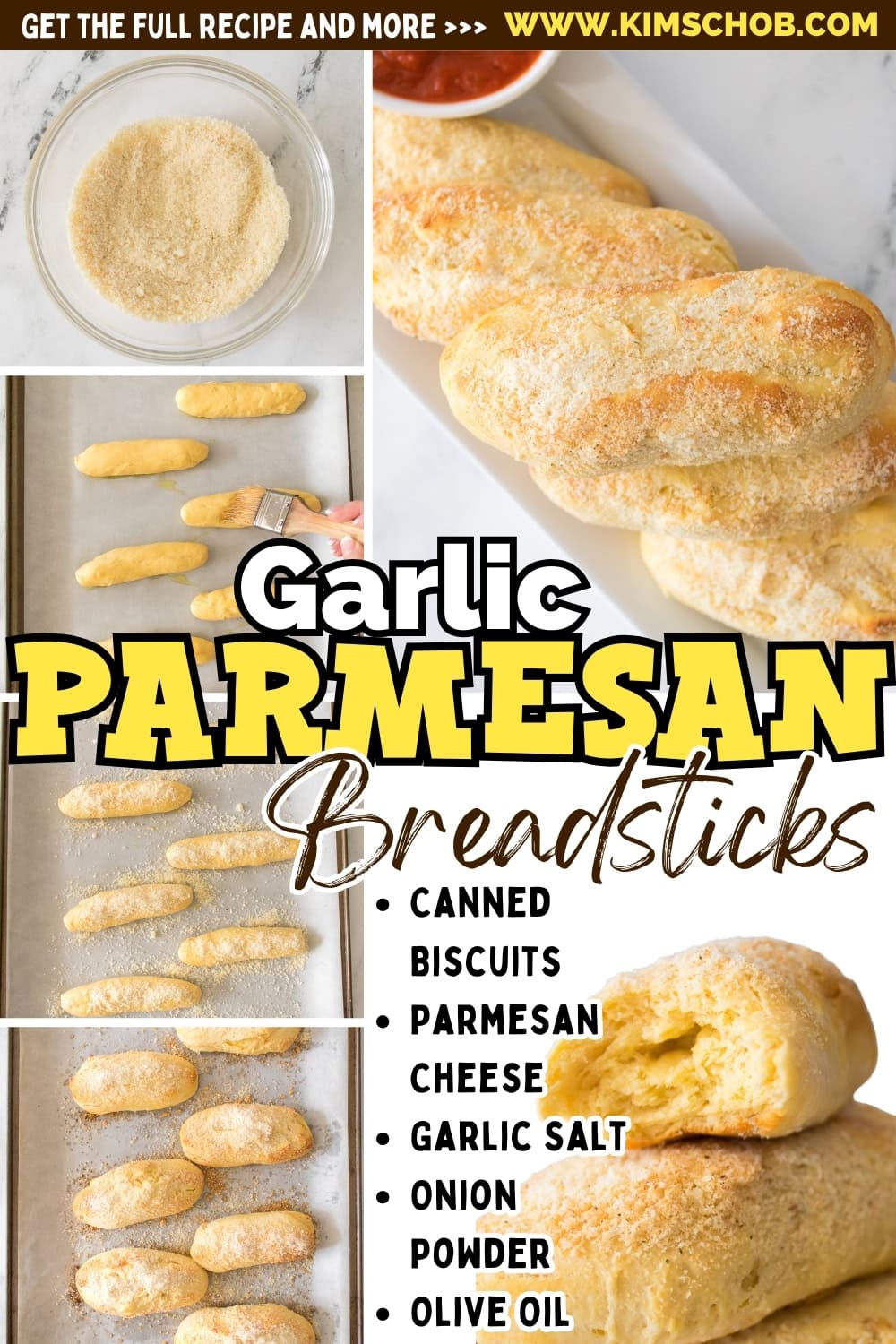 Garlic Parmesan breadsticks.