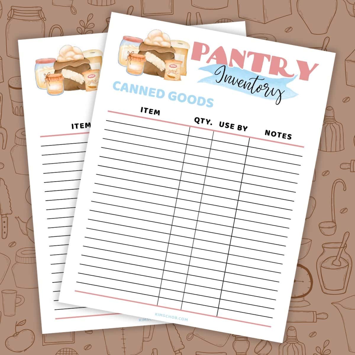 pantry-inventory-template-free-printable-to-organize-your-kitchen-kim-schob for Free Printable Pantry Inventory Template Pantry Inventory Template: Free Printable to Organize Your Kitchen - Kim Schob for Free Printable Pantry Inventory Template