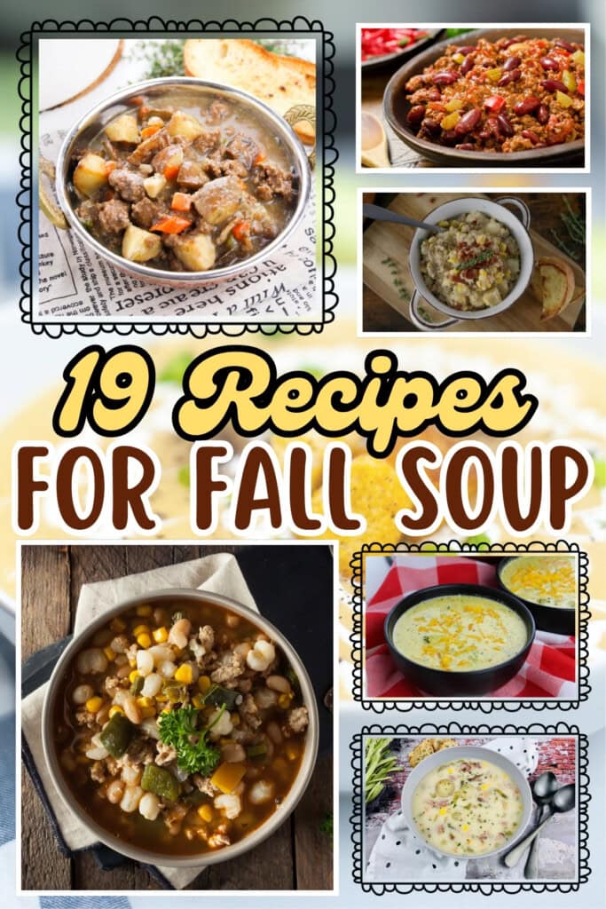 Various hearty soups.
