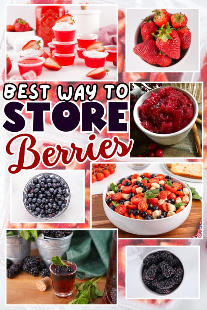 Fresh and preserved berries.