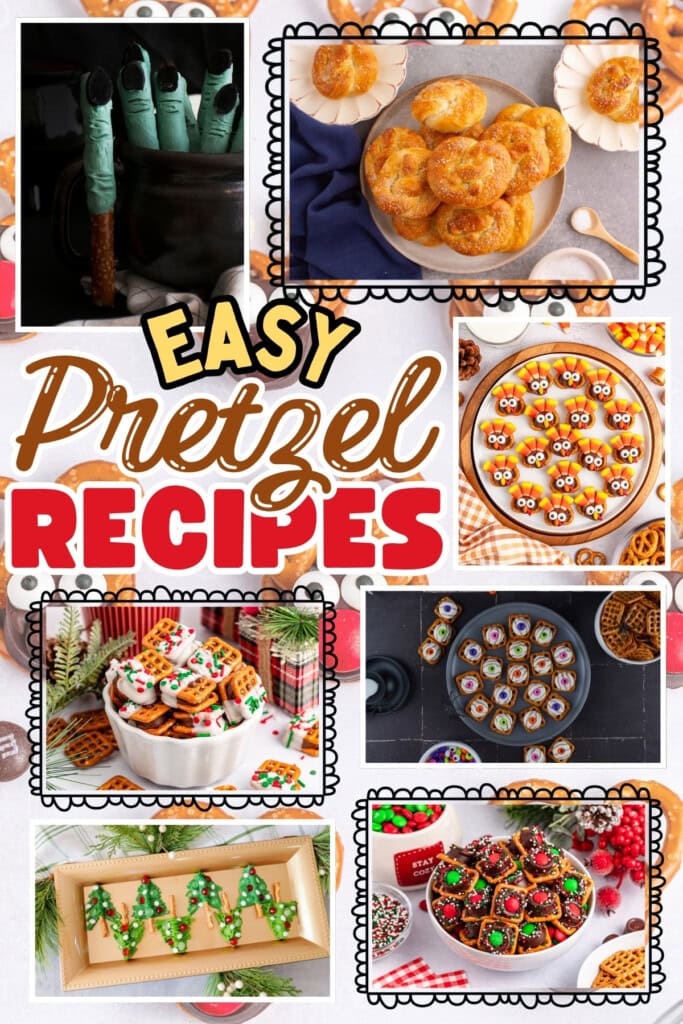 Colorful and festive pretzel snacks.