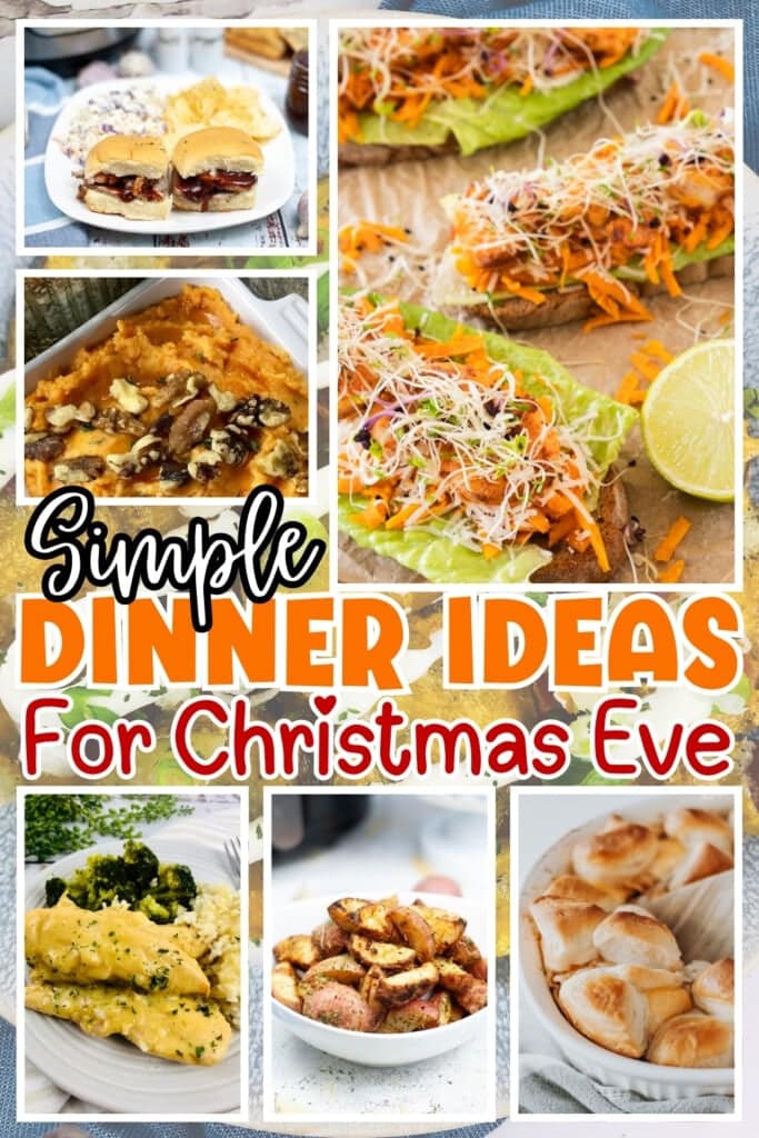 Christmas Eve dinner dishes.