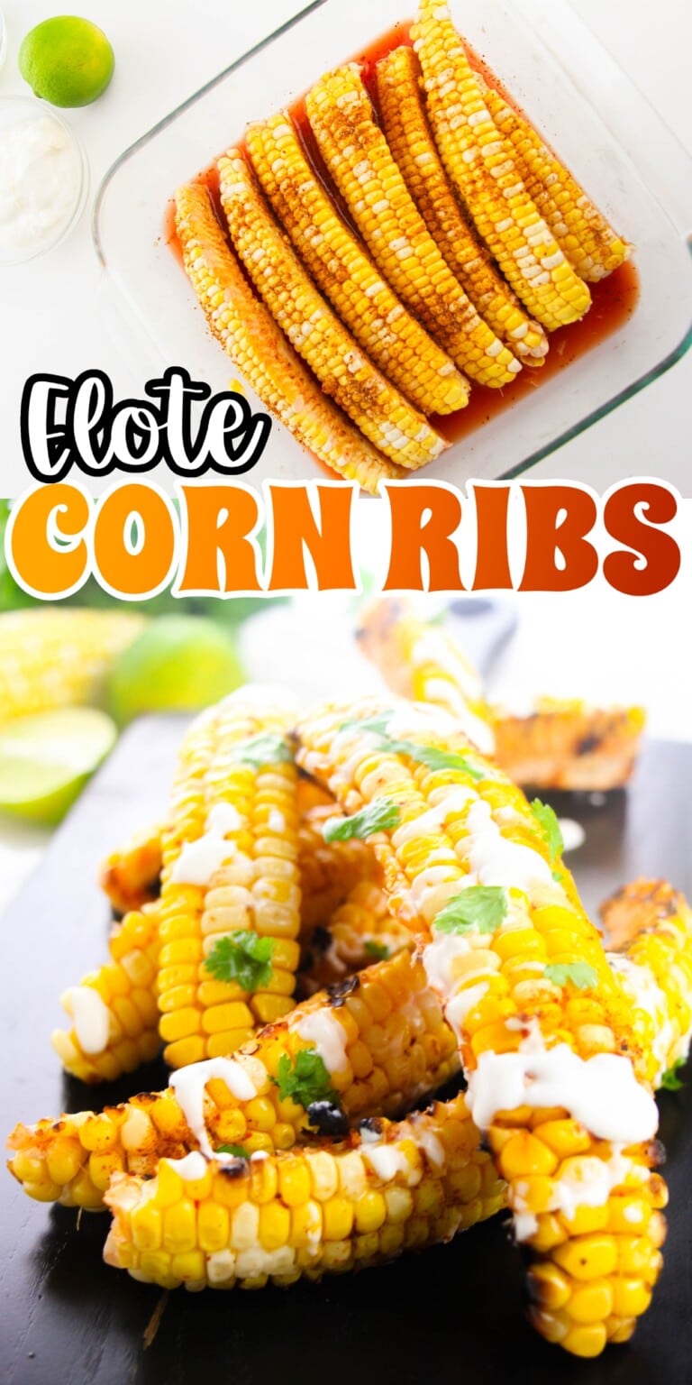 Elote Corn Ribs (Grilled Mexican Street Corn Recipe) - Kim Schob