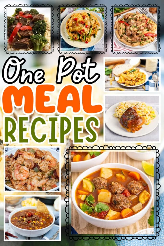 Various one pot meals.