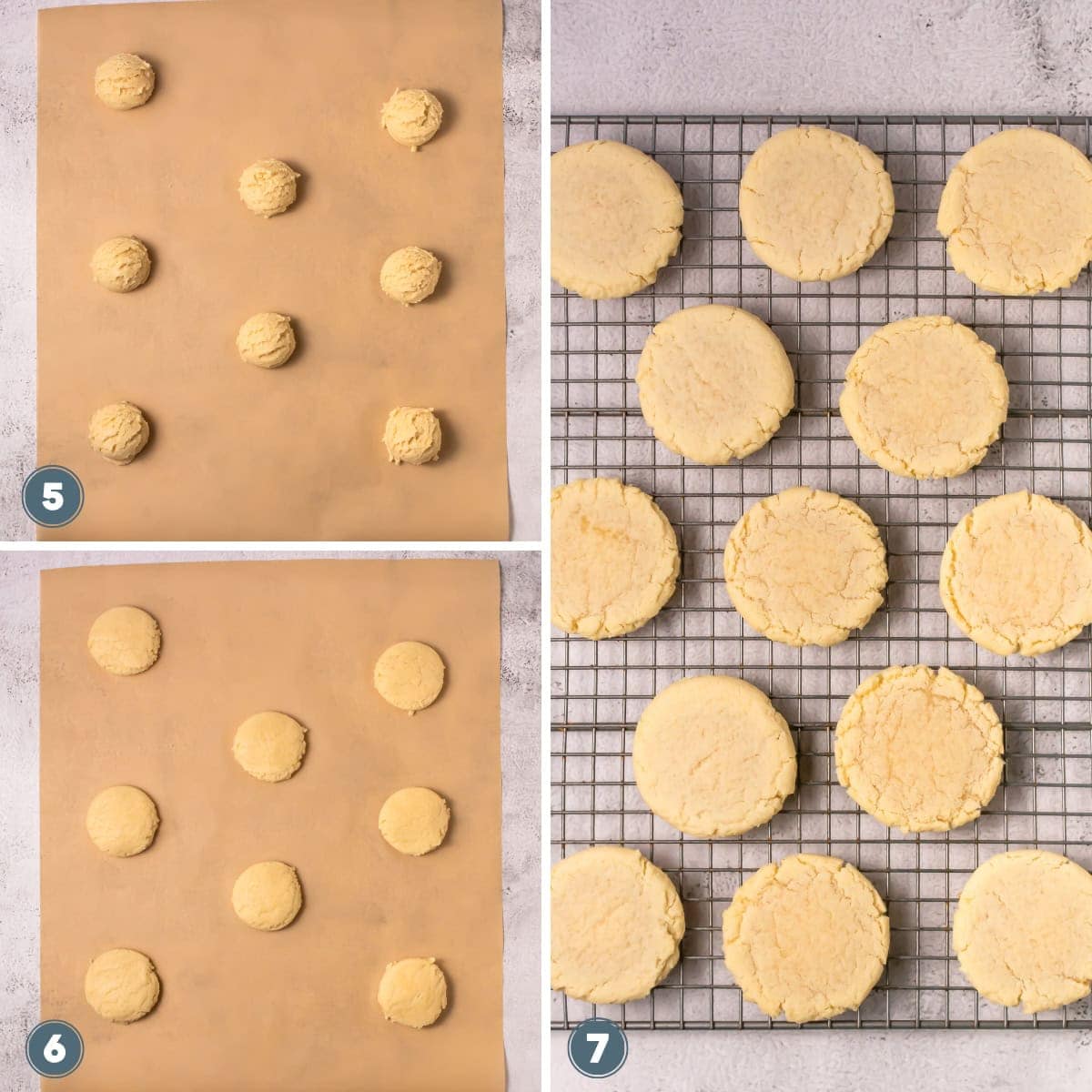 Cookies on a cooling rack.