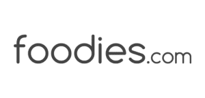 Foodies.com logo in lowercase black letters on a white background.