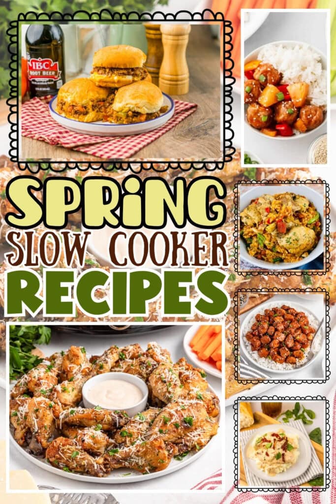 Various spring slow cooker recipes.