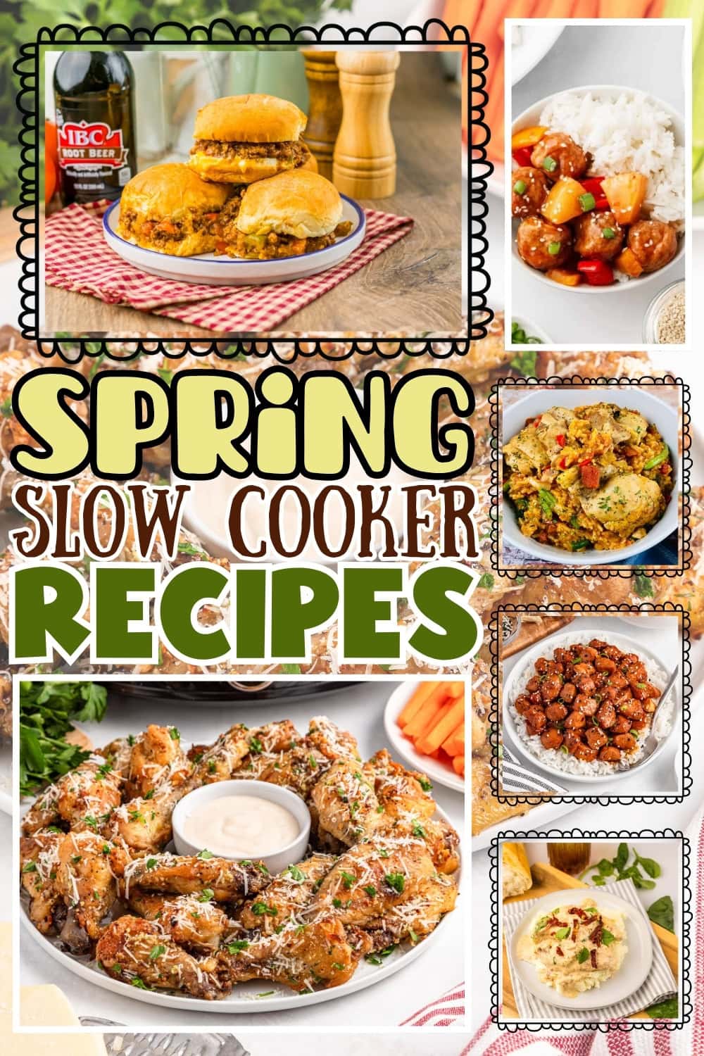 Various spring slow cooker recipes.