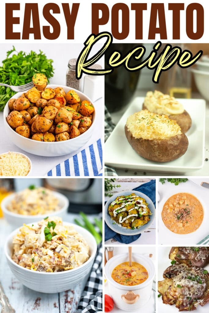 Various cooked potato dishes.