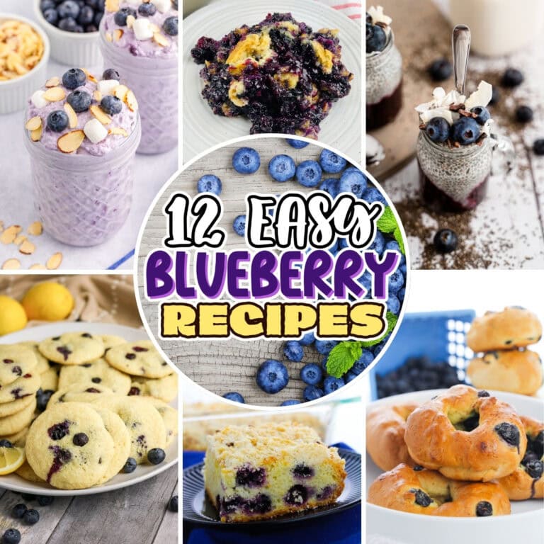 Blueberry desserts.