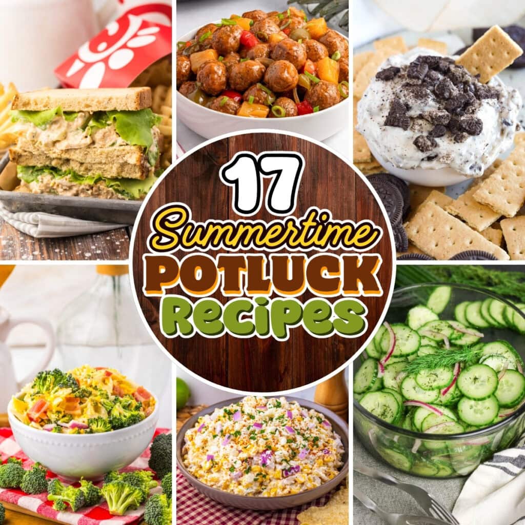 Six summer potluck dishes.