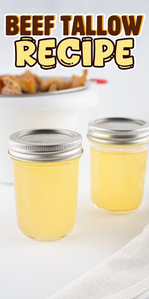 Two jars of beef tallow.