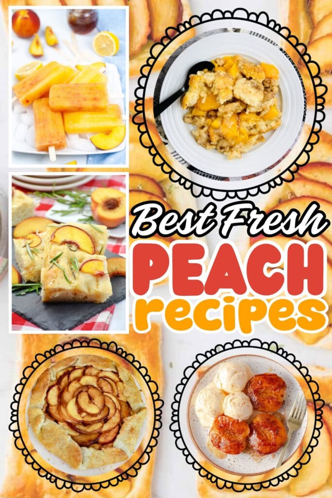 Peach dishes.