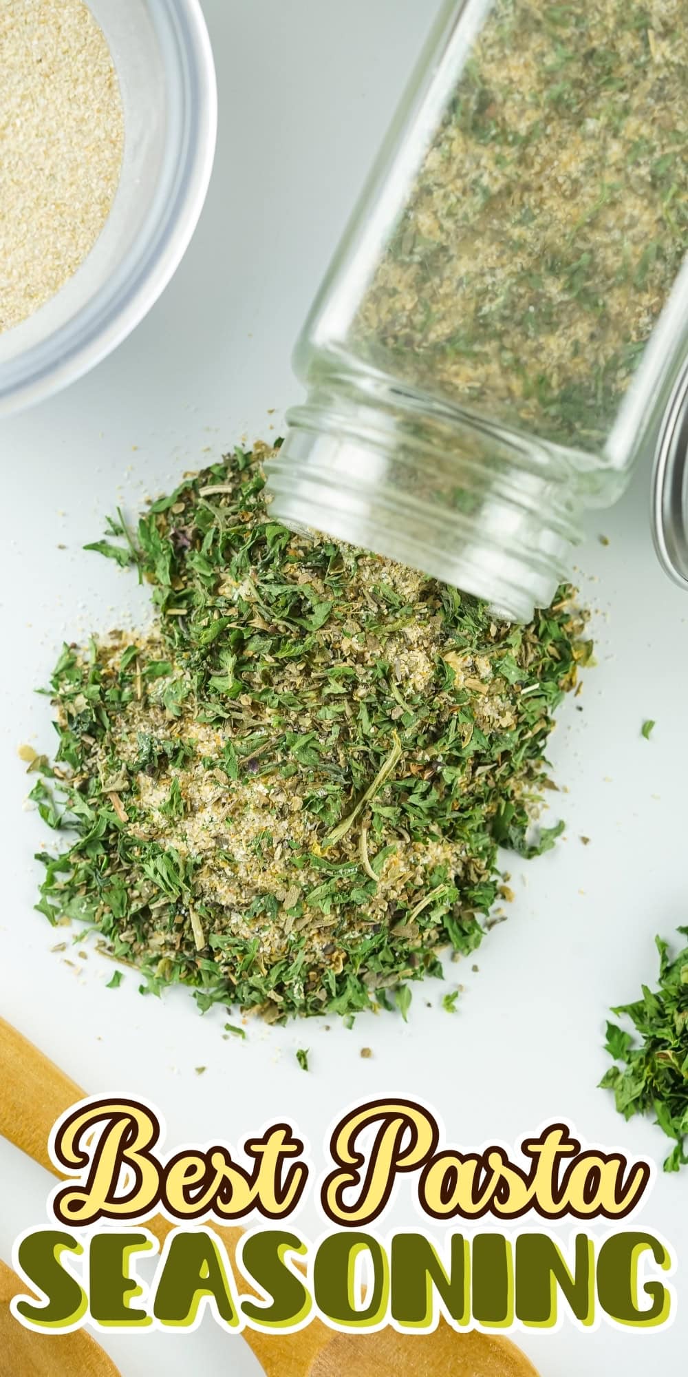 Spilled dried herbs.