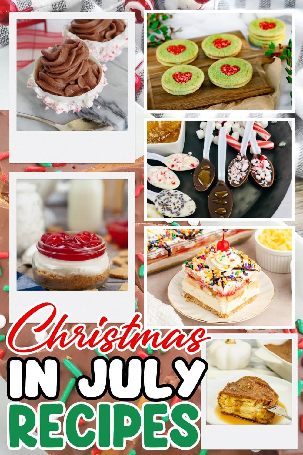 Festive desserts.
