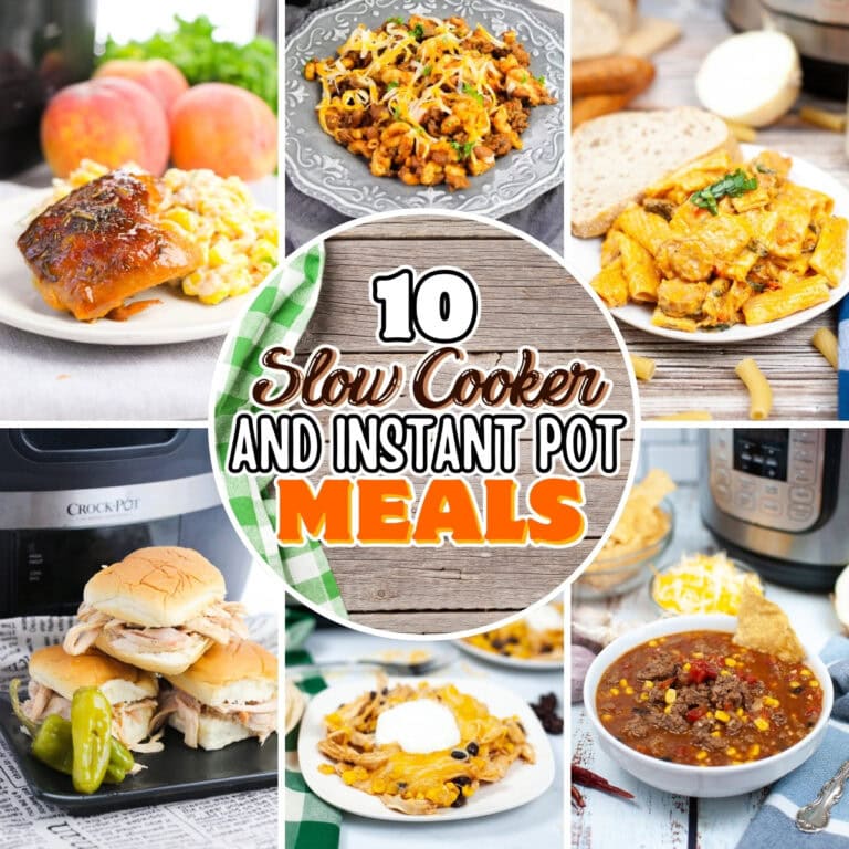 Slow cooker and Instant Pot meals.