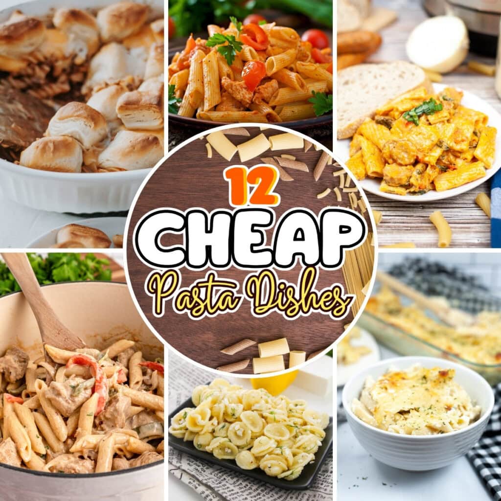 Various pasta dishes.
