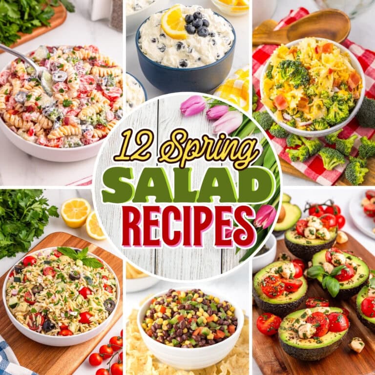 Colorful spring salads.