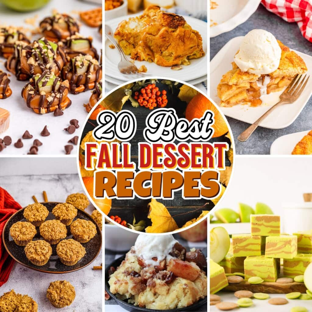 Various fall desserts.