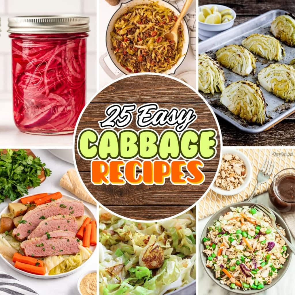 Cabbage dishes.