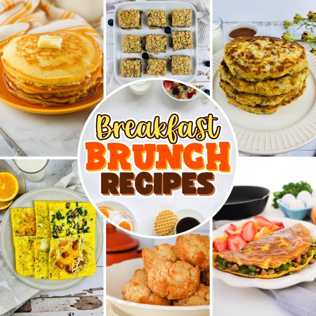 Breakfast Brunch: pancakes, bars, fritters, quiche, scones, omelets more.