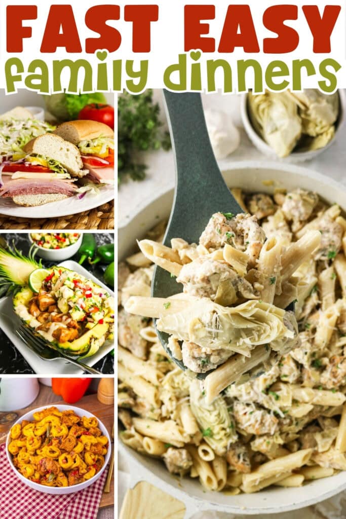 Four dinner dishes.