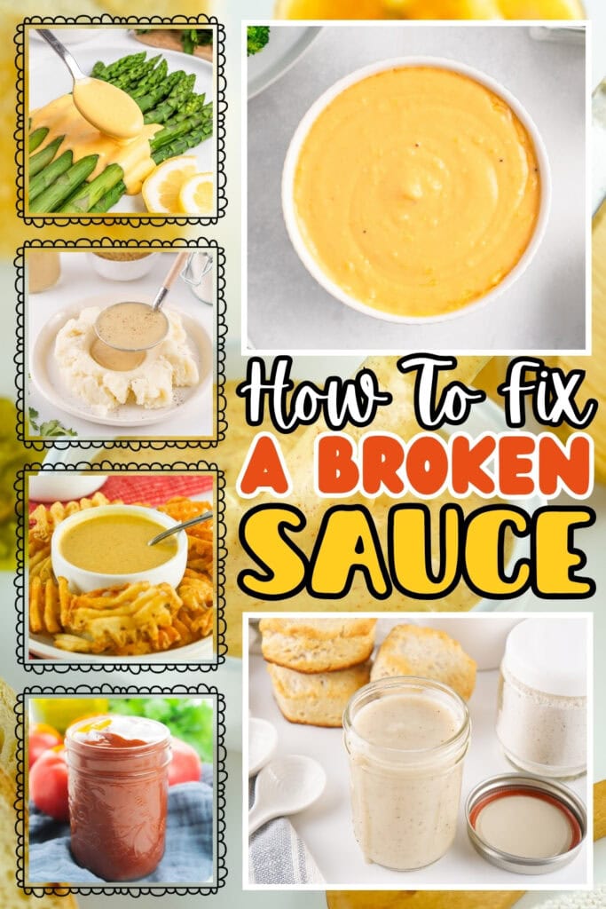 Different sauces.