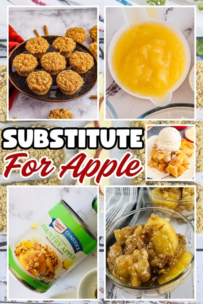 Apple-based desserts, applesauce, canned apples, and baked treats.