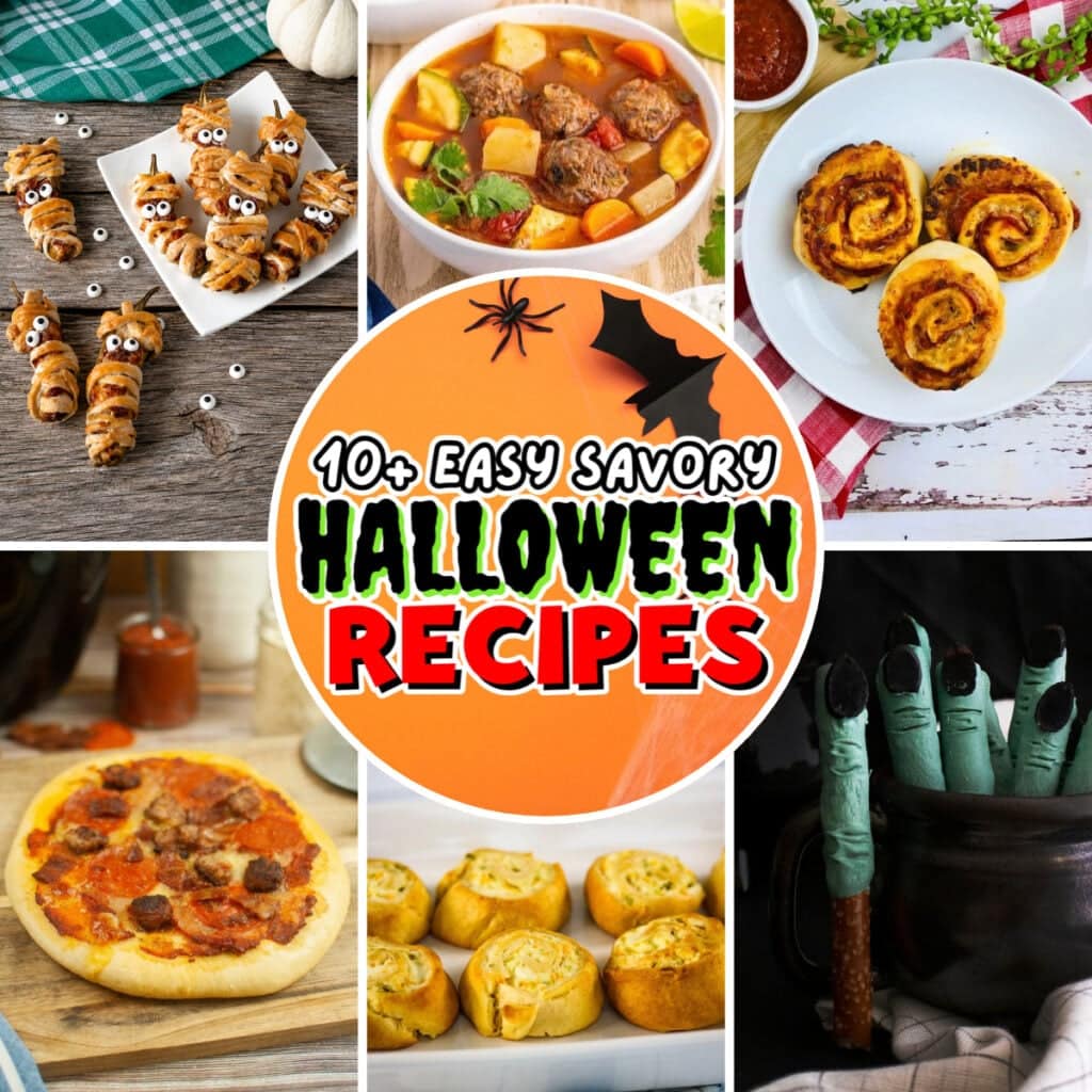 Six savory Halloween dishes.