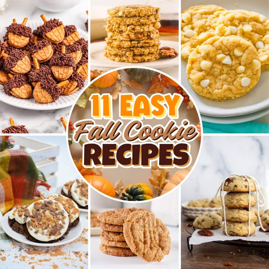 Six types of cookies.