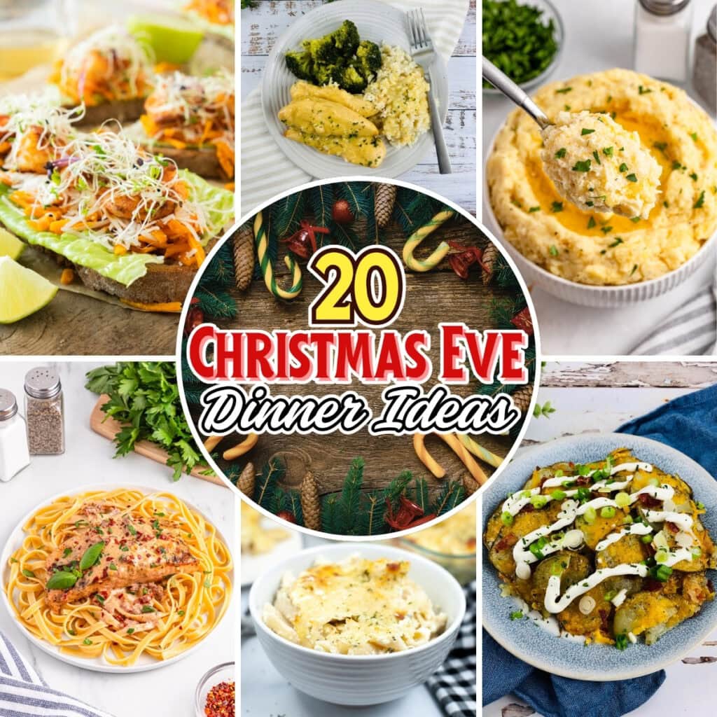 Christmas Eve dinner ideas with vibrant, delicious holiday meals.