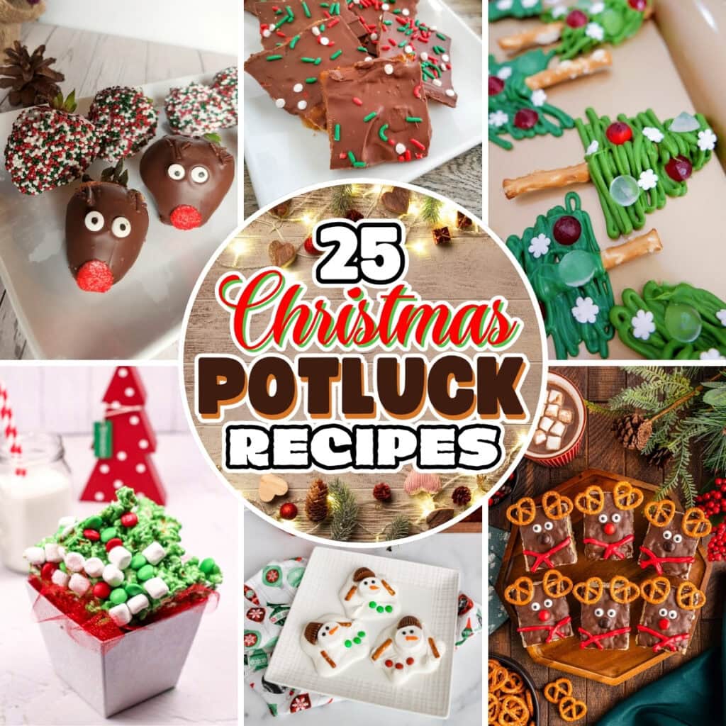 Potluck Recipes: Bark, pretzels, and marshmallow treats.