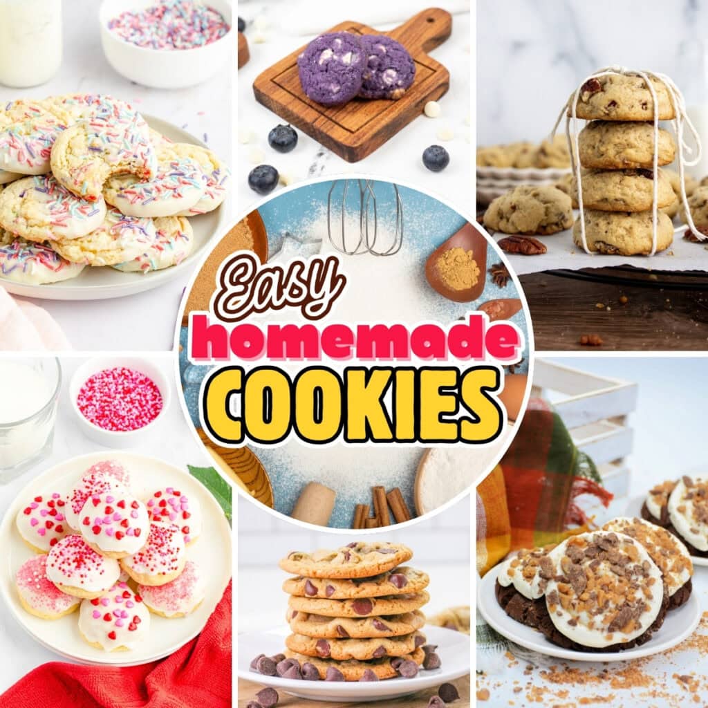 Homemade cookies: decorate with sprinkles, chocolate, fruit, or nuts.